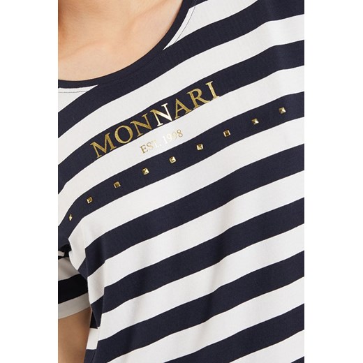 T-shirt w paski z napisem Monnari XL okazja E-Monnari