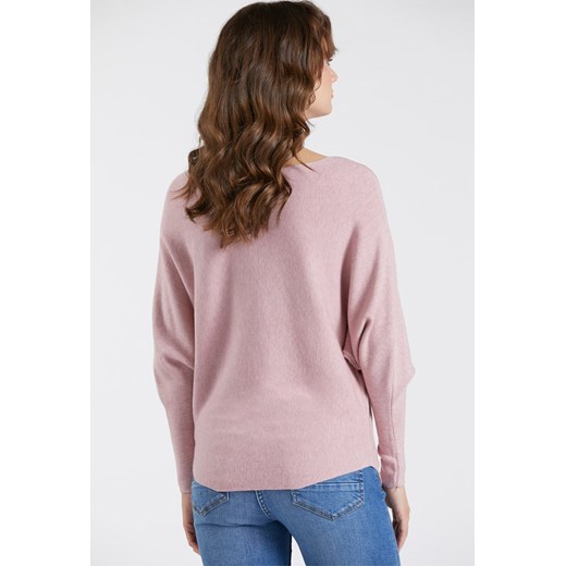 Prążkowany sweter z połyskująca aplikacją Monnari L/XL promocyjna cena E-Monnari
