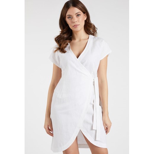 Sukienka Monnari z krótkim rękawem z lnu mini 