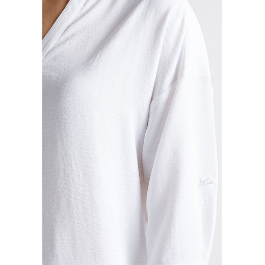 Koszulowa bluzka z dekoltem w serek Monnari 42 promocyjna cena E-Monnari