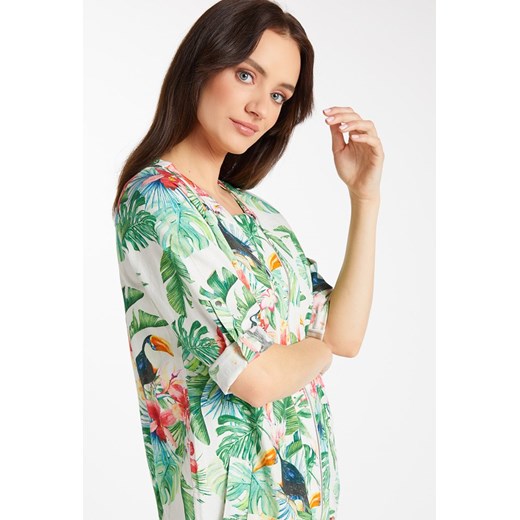 Bluza w tropikalny wzór Monnari 46 wyprzedaż E-Monnari