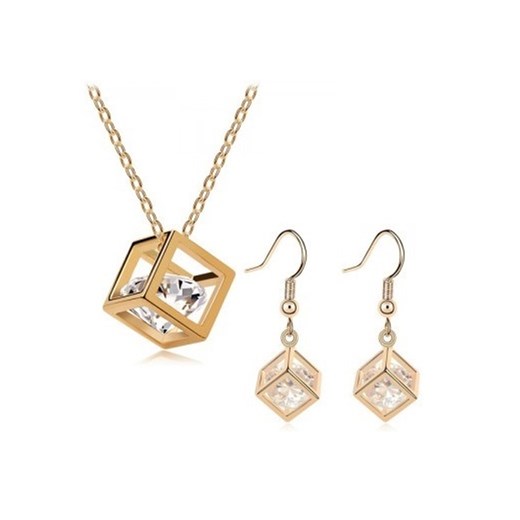 Set Cubic Zirkon - Złoty IZMAEL.eu