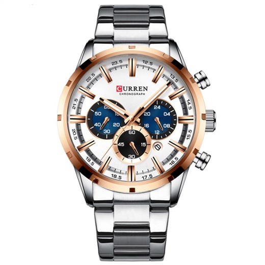 Zegarek CURREN Lux - Srebrny Biały IZMAEL.eu
