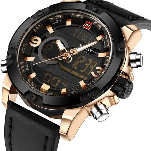 Zegarek NAVIFORCE Gentleman - Czarny/Złoty IZMAEL.eu