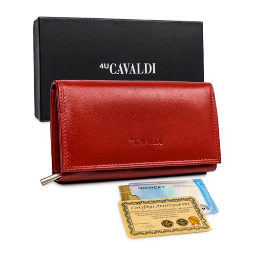 Piękny portfel damski Cavaldi® skóra naturalna  torebki-skorzane.pl