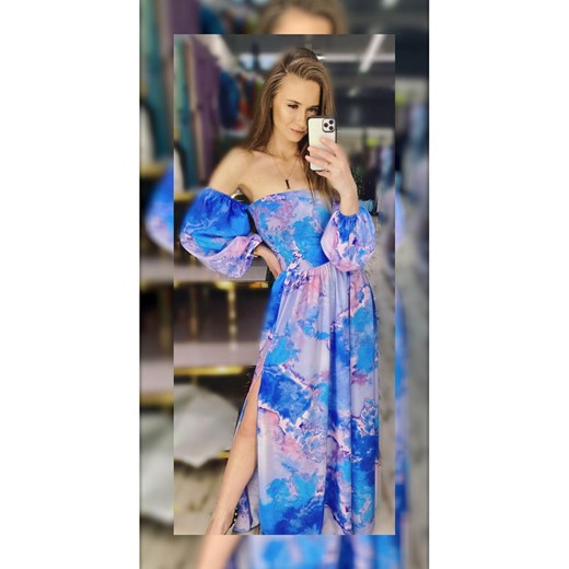 Sukienka MALIBU Mari Mari NIEBIESKI ajstyle.pl