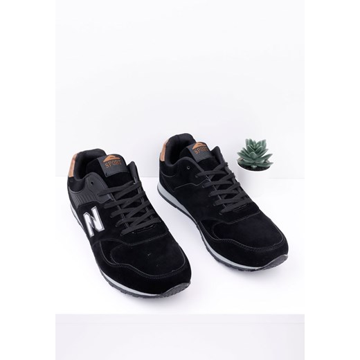 Buty sportowe Nadwymiar czarne 4 Martell Yourshoes 47 wyprzedaż YourShoes