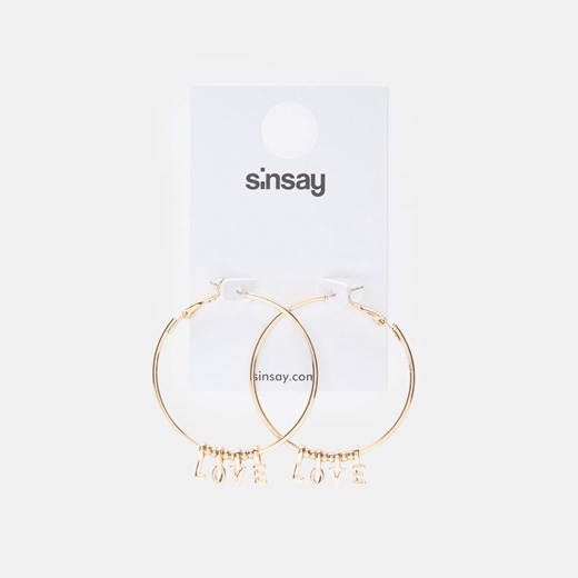 Sinsay - Kolczyki koła - Złoty Sinsay Jeden rozmiar Sinsay