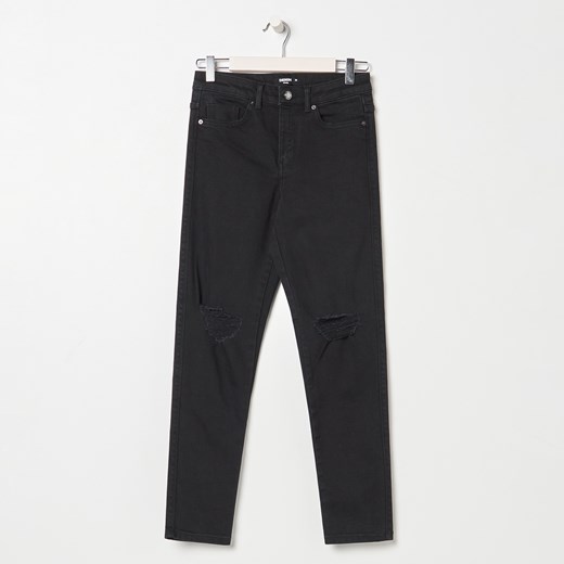 Sinsay - Spodnie jeansowe damskie - Czarny Sinsay 38 Sinsay