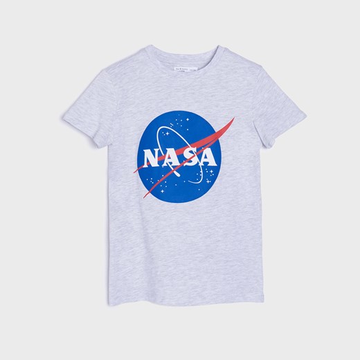 Sinsay - Koszulka NASA - Jasny szary Sinsay 134 Sinsay