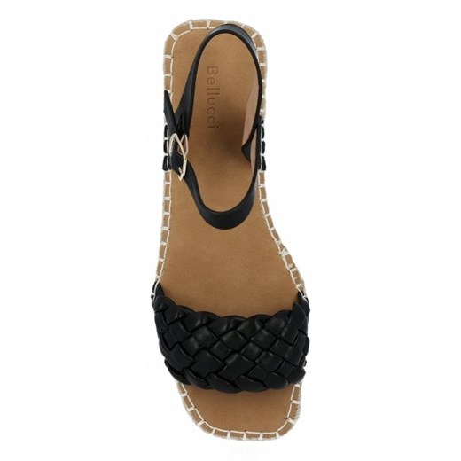 Czarne sandały damskie espadryle z plecionką firmy Bellucci (kolory) 38 PaniTorbalska