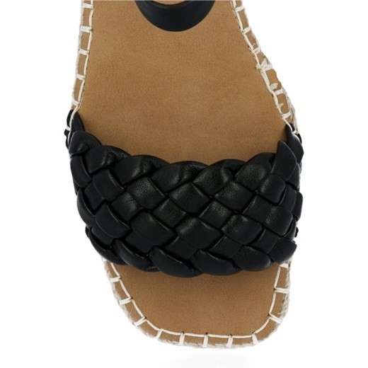 Czarne sandały damskie espadryle z plecionką firmy Bellucci (kolory) 41 PaniTorbalska