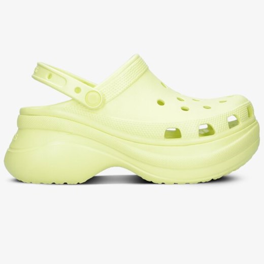 Klapki damskie zielone Crocs płaskie z gumy bez zapięcia casual 