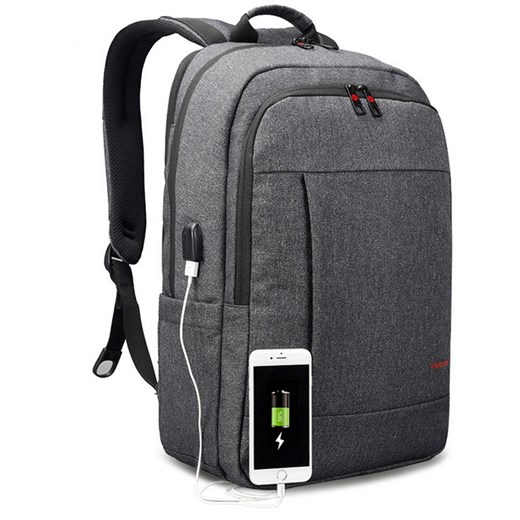 Plecak Tigernu na laptopa 17,3" T-B3142 dwukomorowy z USB Kolor: ciemnoszary Tigernu inBag