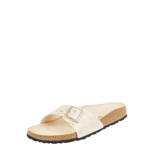 Klapki damskie BIRKENSTOCK skórzane casualowe płaskie