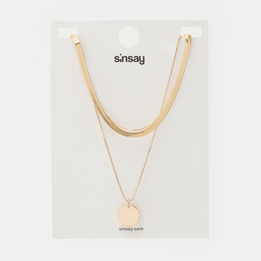 Sinsay - Naszyjnik kaskadowy - Złoty Sinsay Jeden rozmiar Sinsay