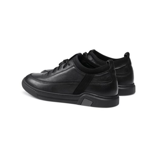 Buty sportowe męskie Lasocki skórzane czarne casual 