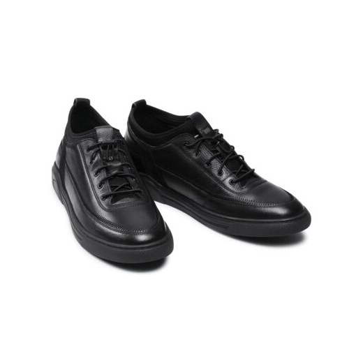 Buty sportowe męskie czarne Lasocki casual skórzane 