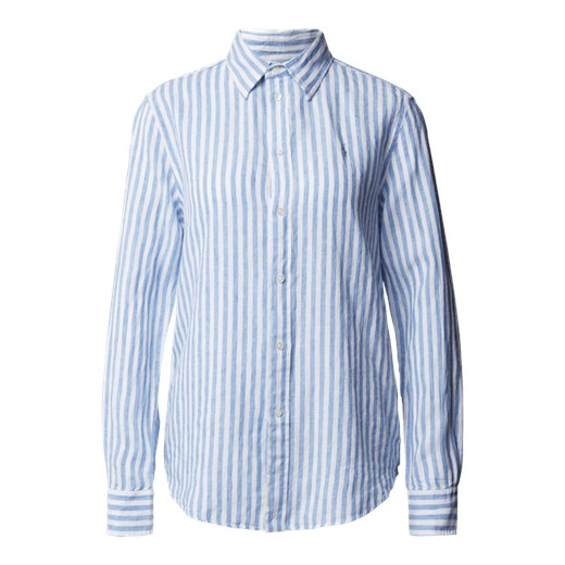 Koszula damska Polo Ralph Lauren na wiosnę niebieska 