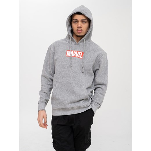 Bluza Z Kapturem Marvel Comics Front Logo Szara Marvel 2XL okazyjna cena Urbancity.pl