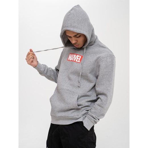 Bluza Z Kapturem Marvel Comics Front Logo Szara Marvel XL Urbancity.pl wyprzedaż