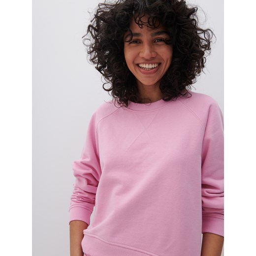 Reserved - Bluza z bawełny organicznej - Różowy Reserved S Reserved
