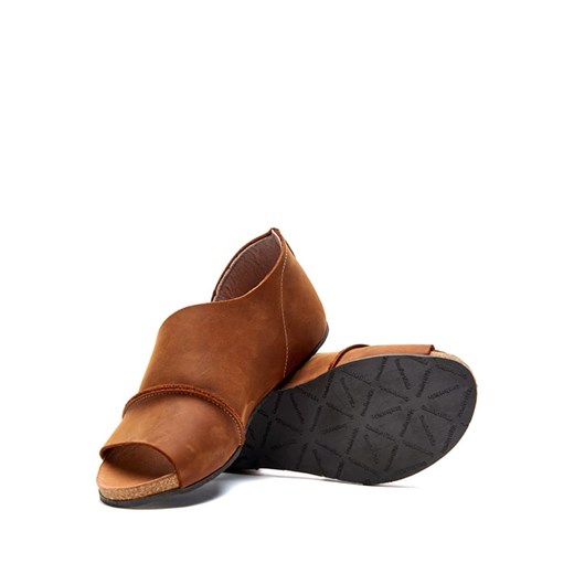 Skórzane sandały w kolorze brązowym Comfortfusse 37 okazyjna cena Limango Polska