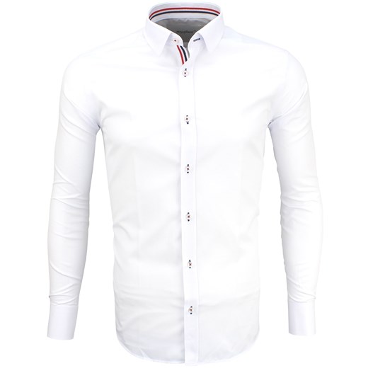 Koszula biała do eleganckich spodni 622 Megafinest XL okazja www.megakoszule.pl