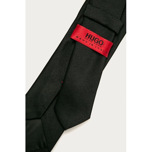 Czarny krawat Hugo Boss 