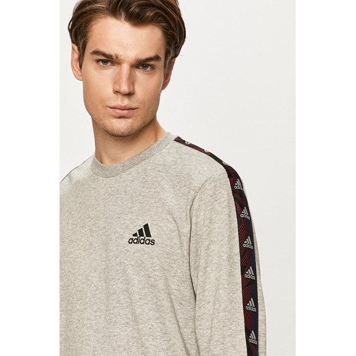 Bluza męska beżowa Adidas casualowa 