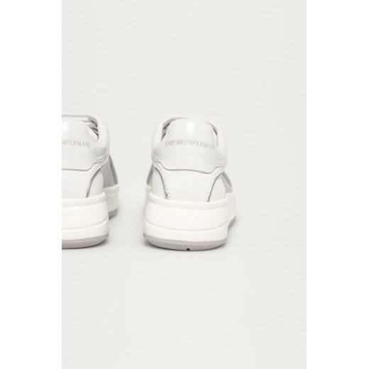 Buty sportowe damskie Emporio Armani białe sznurowane 