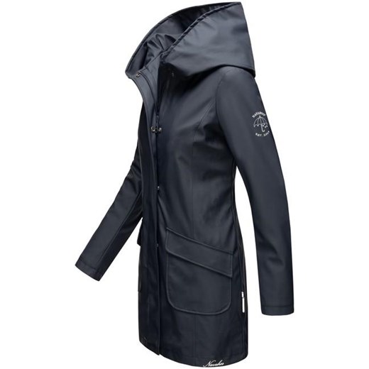 Navahoo DELISHAA modny damski płaszcz przeciwdeszczowy z kapturem, granatowy - Rozmiar:XS Marikoo XL WARAGOD.pl