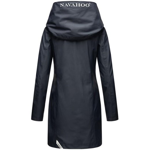 Navahoo DELISHAA modny damski płaszcz przeciwdeszczowy z kapturem, granatowy - Rozmiar:XS Marikoo XL WARAGOD.pl
