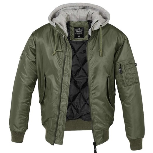 Brandit MA1 Hooded kurtka bomberka, oliwkowy - Rozmiar:S Brandit 4XL WARAGOD.pl