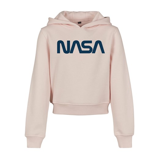 NASA dziecięca bluza z kapturem, cropped, różowa - Rozmiar:110/116 Urban Classics 110/116 WARAGOD.pl