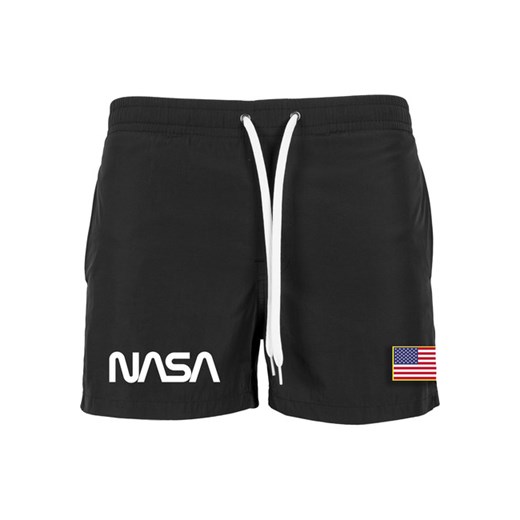 NASA męskie spodenki kąpielowe WORM logo, czarne - Rozmiar:S Urban Classics L WARAGOD.pl