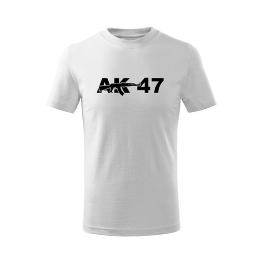 WARAGOD koszulka dziecięca AK47 krótki rękaw , biała - Rozmiar:4Lata/110cm Waragod 4Lata/110cm WARAGOD.pl