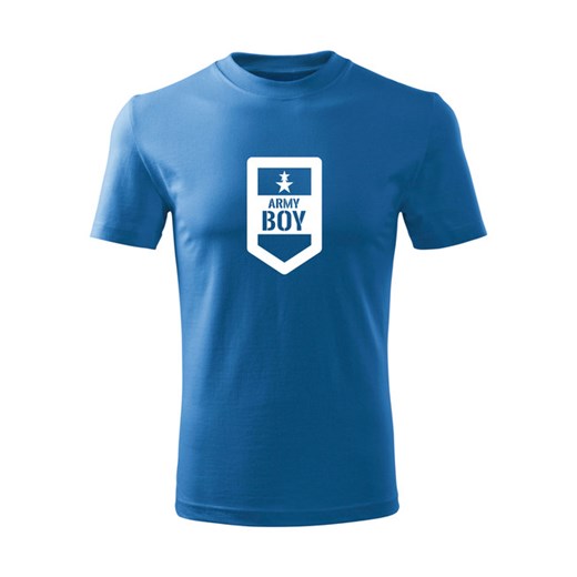 WARAGOD koszulka dziecięca Army boy krótki rękaw , niebieska - Rozmiar:4Lata/110cm Waragod 6Lat/122cm WARAGOD.pl
