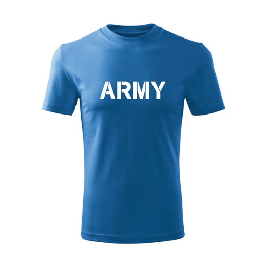 WARAGOD koszulka dziecięca Army krótki rękaw , niebieska - Rozmiar:4Lata/110cm Waragod 10lat/146cm WARAGOD.pl