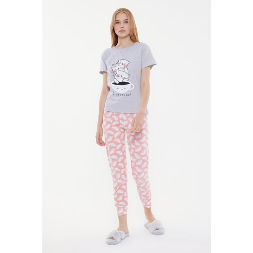 Trendyol Printed Knitted Pajamas Set Trendyol S Factcool