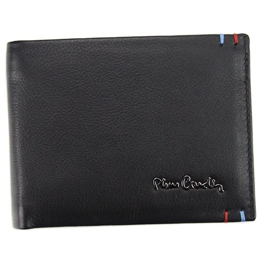 Cienki, skórzany portfel męski z kolorowymi przeszyciami, RFID — Pierre Cardin Pierre Cardin uniwersalny rovicky.eu