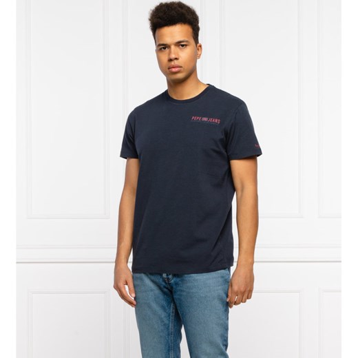 T-shirt męski Pepe Jeans na wiosnę z krótkim rękawem 