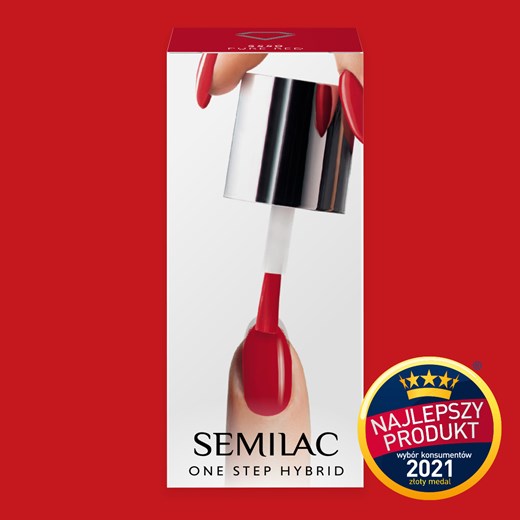 S550 Semilac One Step Hybrid Pure Red 5ml Semilac 5 ml SEMILAC