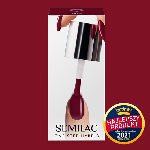 S580 Semilac One Step Hybrid  Crimson 5ml Semilac 5 ml SEMILAC