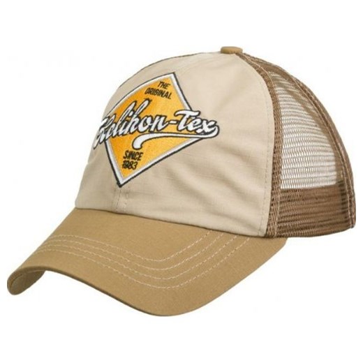 czapka Helikon Trucker Logo Cap - beżowy  ZBROJOWNIA