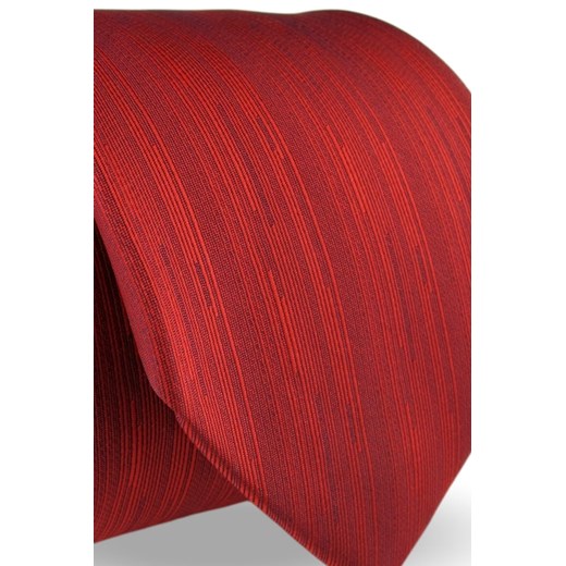 Krawat Męski Elegancki Modny Klasyczny szeroki czerwony w paski z połyskiem G545 Dunpillo okazyjna cena ŚWIAT KOSZUL