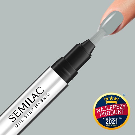 S120 Semilac One Step Hybrid Marker Light Grey 3ml Semilac 3 ml SEMILAC