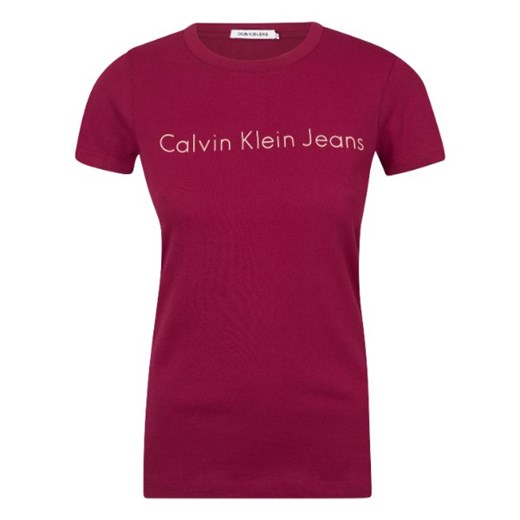 T-Shirt koszulka damska Calvin Klein Jeans Burgund Calvin Klein XS wyprzedaż zantalo.pl