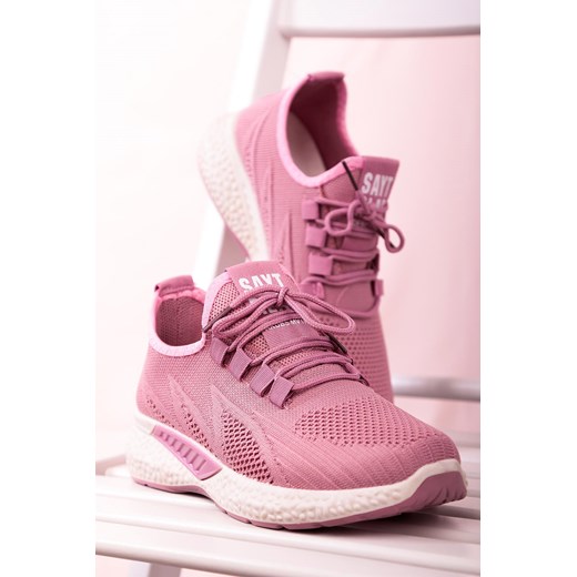 Różowe buty sportowe sznurowane Casu 204/42P Casu promocja Casu.pl