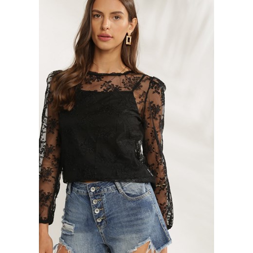 Czarna Bluzka Cordely Renee S/M Renee odzież